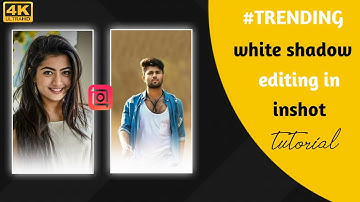 how to create Trending white shadow lyrics status video | white shadow effect | inshot
