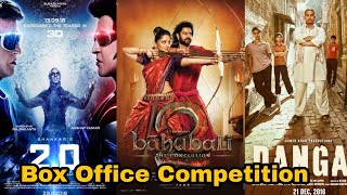 2.0 vs Bahubali vs Dangal | Box office Collections |