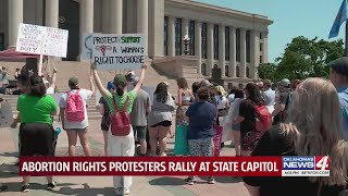 Pro-choice rally held outside Oklahoma State Capitol as abortion debate heats up across nation