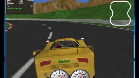 Trained RL agent driving fast in TORCS