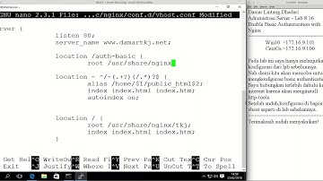 Lab 8.16  - Authentication Basic With Nginx
