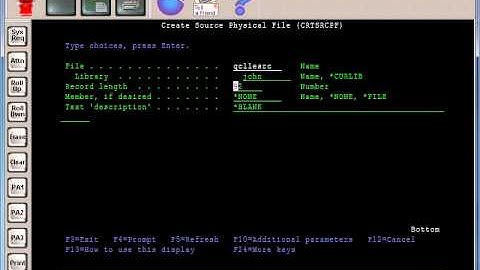 AS400 Tutorial - CRTSRCPF