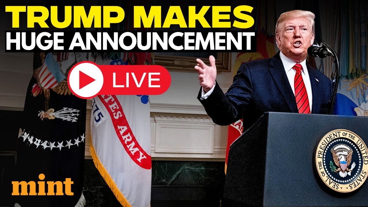 Donald Trump LIVE: US President Trump Makes Urgent Announcement | Trump's Big Speech LIVE | US News