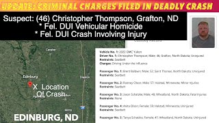Update Criminal Charges Filed In Deadly Walsh County Crash