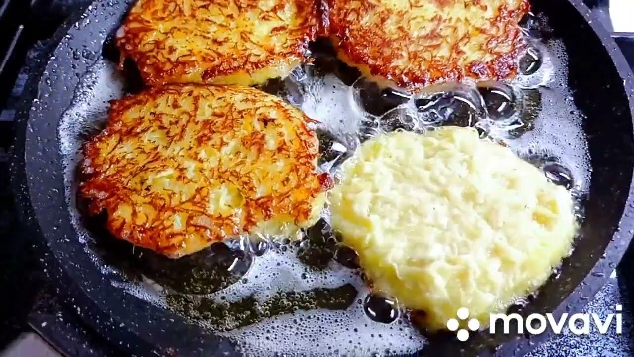 РЕЦЕПТ ВКУСНЫХ ДРАНИКОВ. Как приготовить драники из картофеля на ...