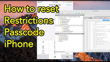 How to reset Restrictions Passcode iPhone - 2016