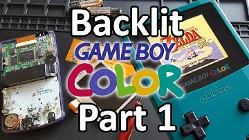 Tutorial PART 1: How to backlight a Gameboy Color! (BennVenn