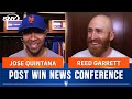 Jose Quintana and Reed Garrett on dominant pitching performance in Mets&#39; 11-inning win | SNY