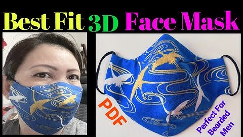 (#230)How To Make The Best Fitted /No Fog On Glasses Face Mask - Easy DIY Face Mask For Bearded Men