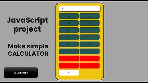 Build A Simple Calculator Using Only HTML, CSS, And JavaScript