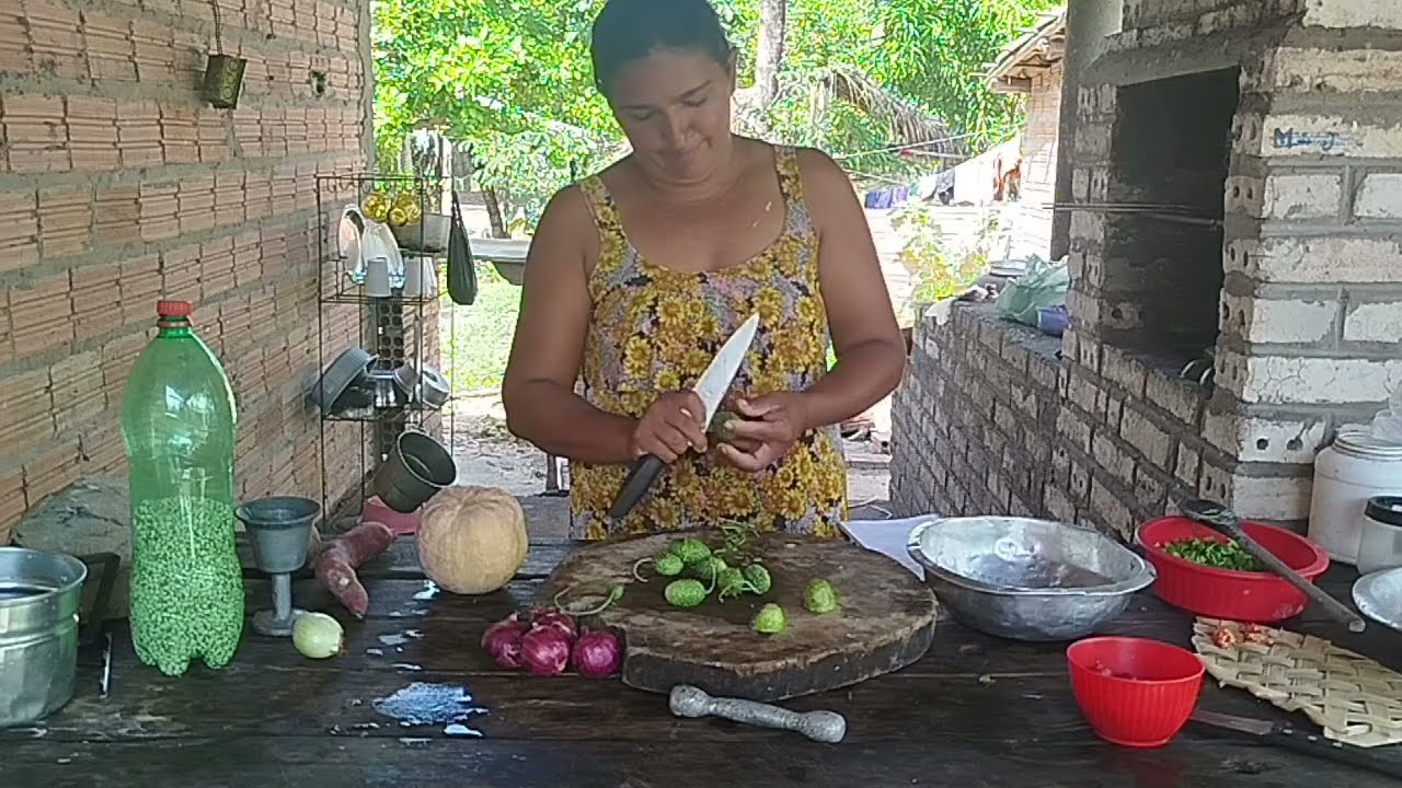 Almoço simples do interior