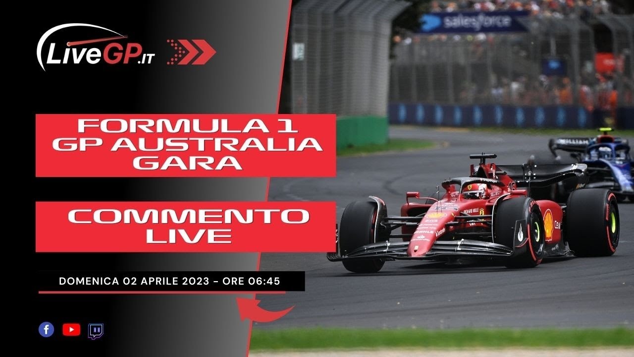 F1 GP Australia 2023 - Commento LIVE Gara