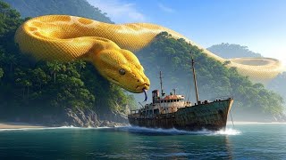 Ship Stuck On An Island With A Giant Ancient Serpent And Thousands Of Piranhas