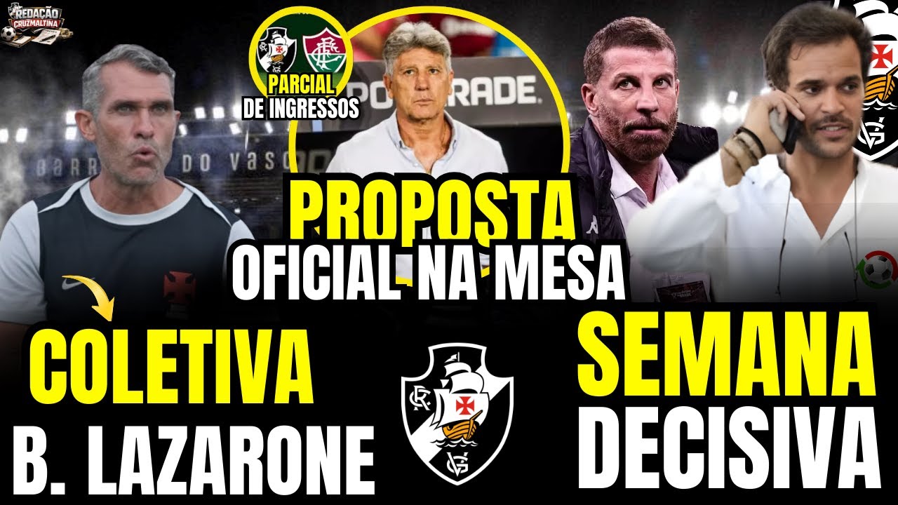 🚨 COLETIVA BRUNO LAZARONI | NOVO TÉCNICO NO VASCO E MAIS ...