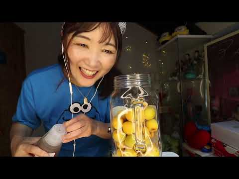 [ASMR]夏バテ防止自家製梅ジュース作ってみた🍹I tride to make plum juice that cheer you up