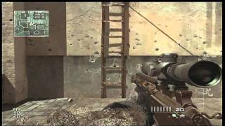 MW3 HOW TO LADDER STALL SNIPPER TRICK SHOT