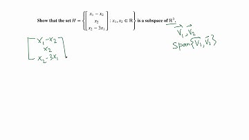Linear Algebra: showing a set a subspace of a vector space