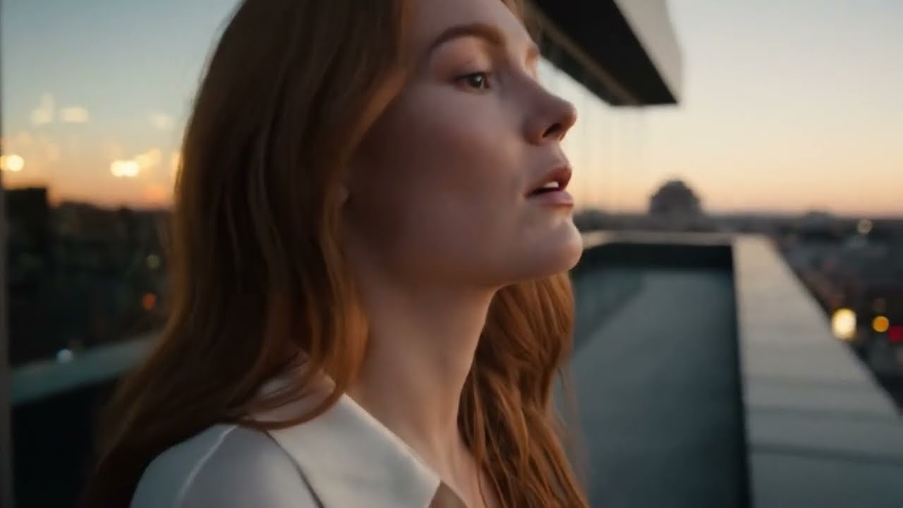CGEYE – Model at Rooftop | Cinematic AI Video by CGEYE; Powered by Veo 3