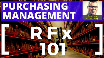 Lesson 8 - RFP, RFQ, RFI, what? Learn how to prepare RFP, RFI, and RFQ in the procurement process