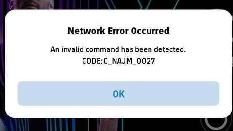 Fix Network error occurred An invalid command has been detected | CODE:C_NAJM_0027 eFootball 2025