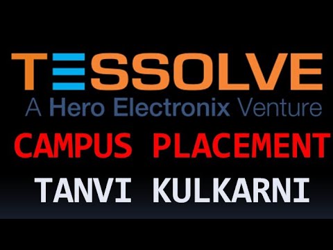 TESSOLVE SEMICONDUCTOR CAMPUS PLACEMENT Tanvi Vikas Kulkarni sharing her thoughts Umesh Avvannavar