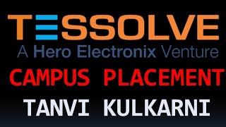 TESSOLVE SEMICONDUCTOR CAMPUS PLACEMENT Tanvi Vikas Kulkarni sharing her thoughts Umesh Avvannavar screenshot 1