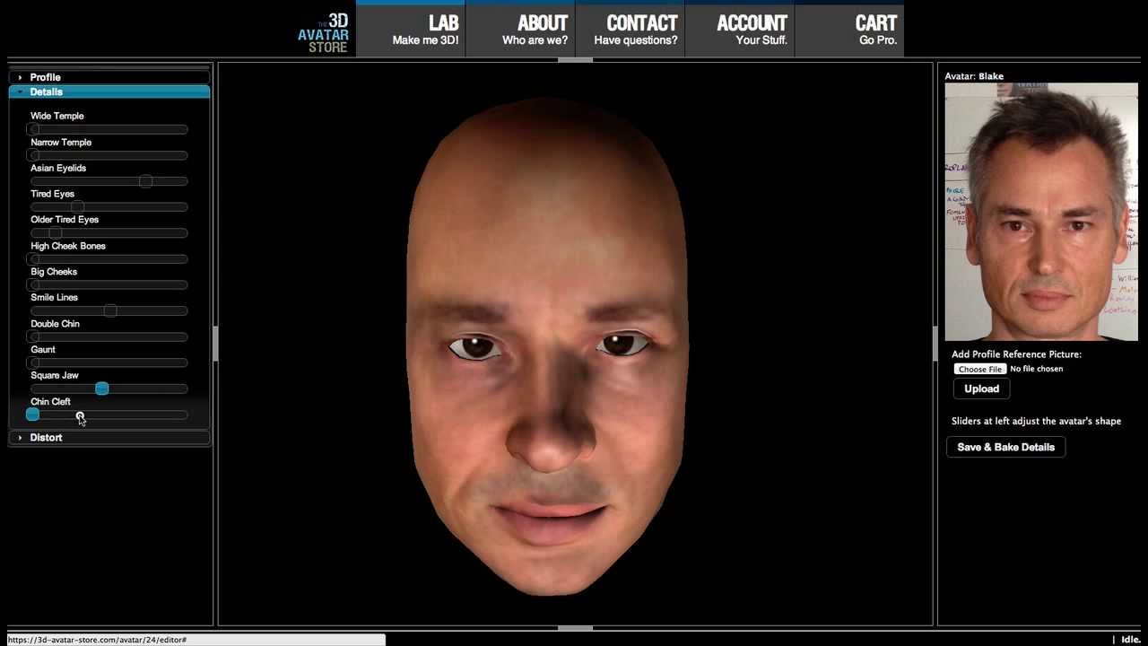 Auto 3D Avatar Creation Demo 