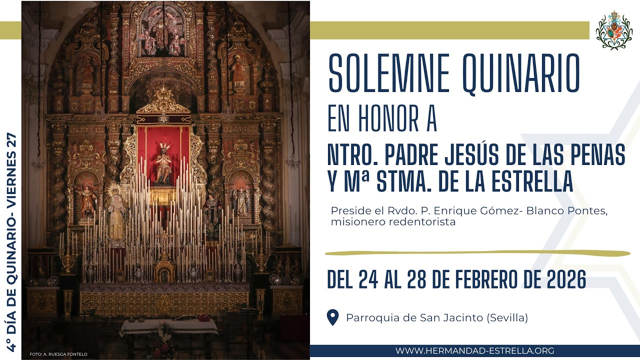 Solemne Quinario de la Hermandad de la Estrella 2026 | DÍA 4 | VIERNES 27 DE FEBRERO