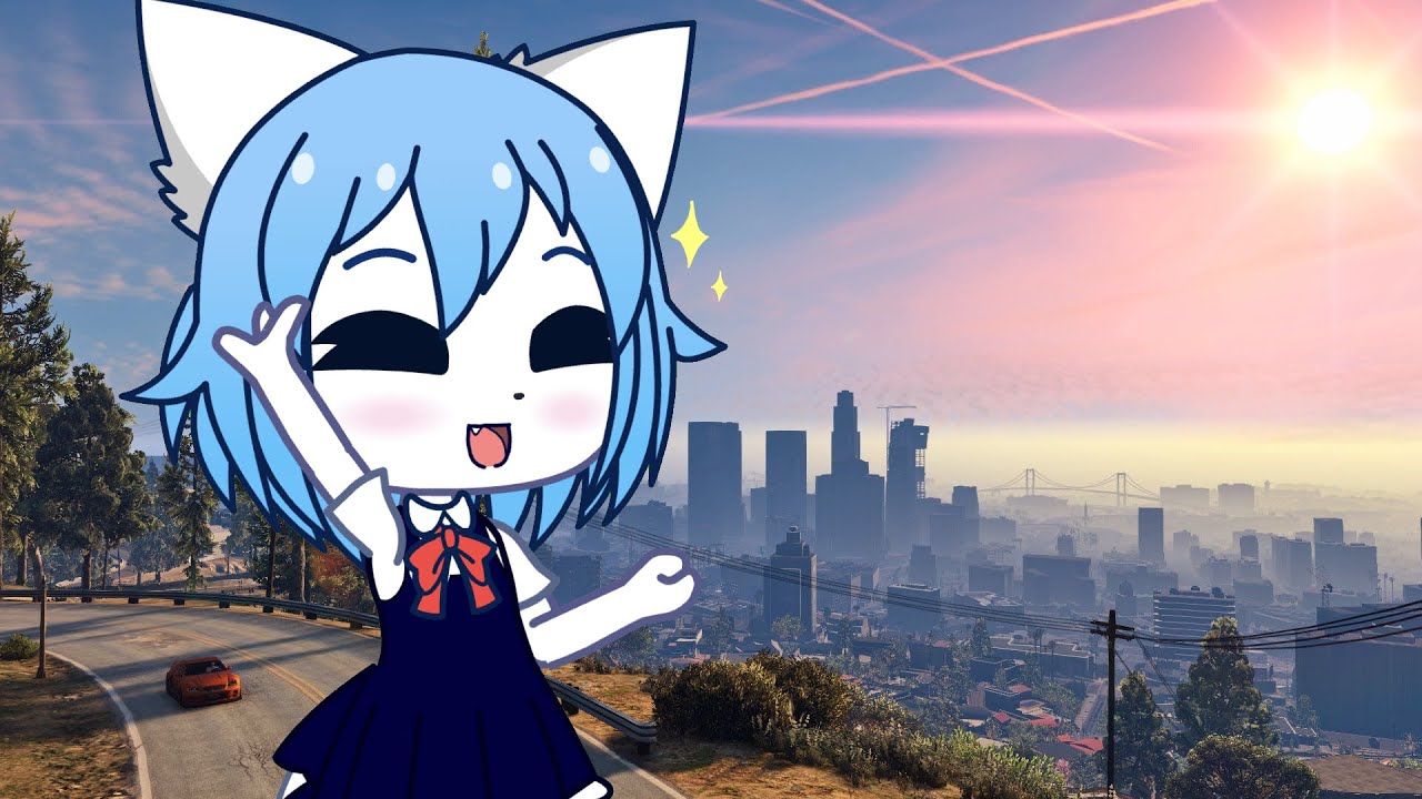 Wolfychu playing GTA V (Gacha Club) fan short