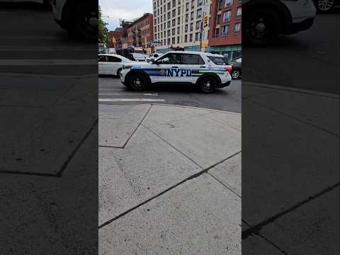 NYPD SRG 4 Passing By On East Tremont Ave In Crotona Park East, The Bronx, New York City