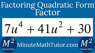 Factor Completely 7u^4+41u^2+30