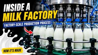 Inside a Milk Factory 🥛 | Factory-Scale Production Process | How It's Made