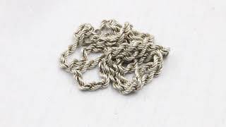 Silver Rope Chain 20 Inch 10.4g - 2503003