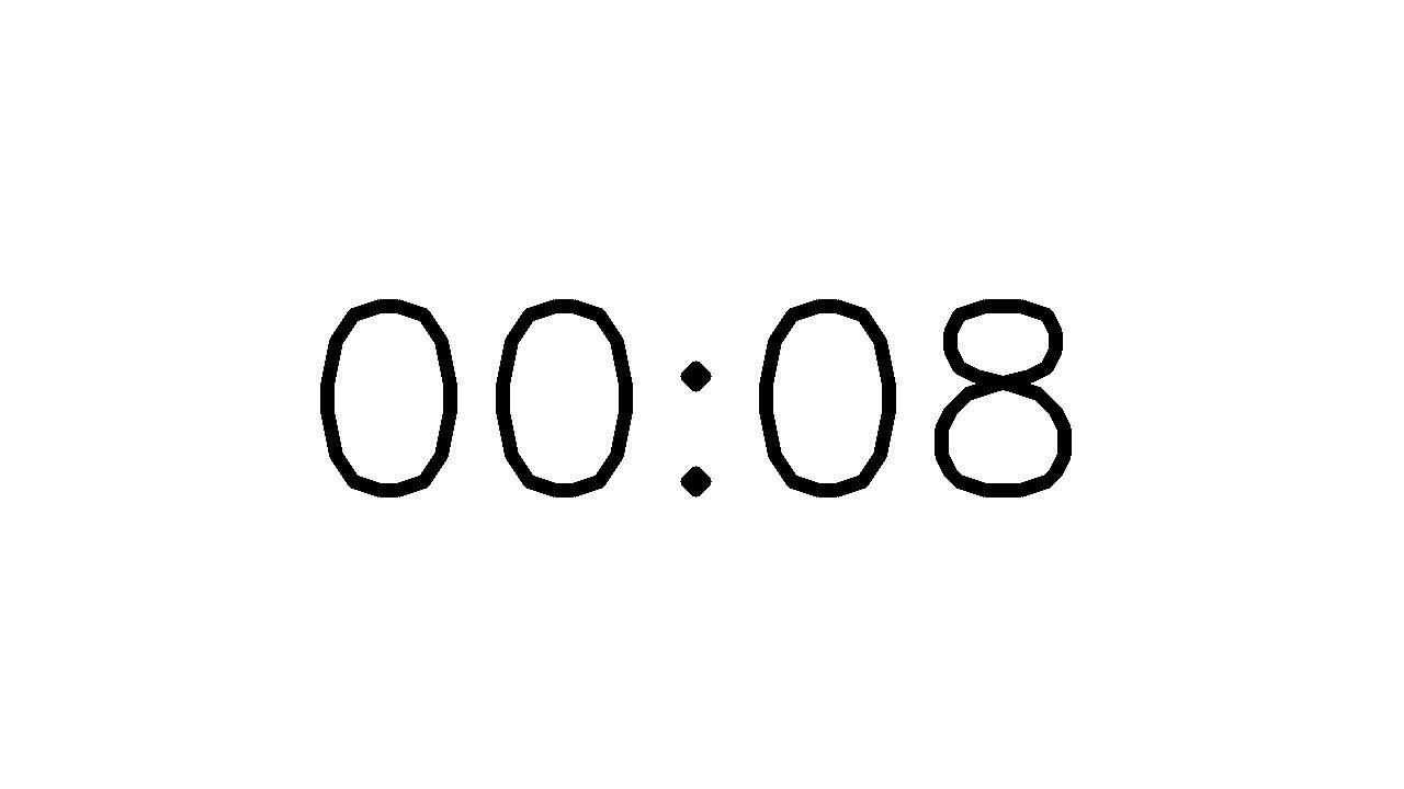ミュージック countdown 8 Second Countdown Timer / iPhone Timer Style - YouTube