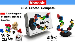 A Kickstarter Project We Love: Aboosh - The Tactile Game of Brains, Blocks & Balance