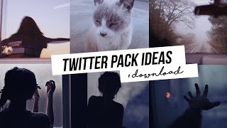 Twitter Pack [ icons + headers + bio ideas ]