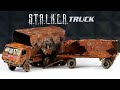 Restoration abandoned semi trailer truck  restoring model car