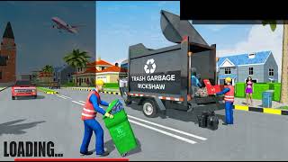 Tuk Tuk Auto Garbage Rickshaw Gameplay: City Cleanup Adventures!