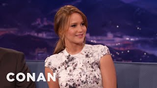 Jennifer Lawrence's Abercrombie & Fitch Modeling Career Was ShortLived | CONAN on TBS