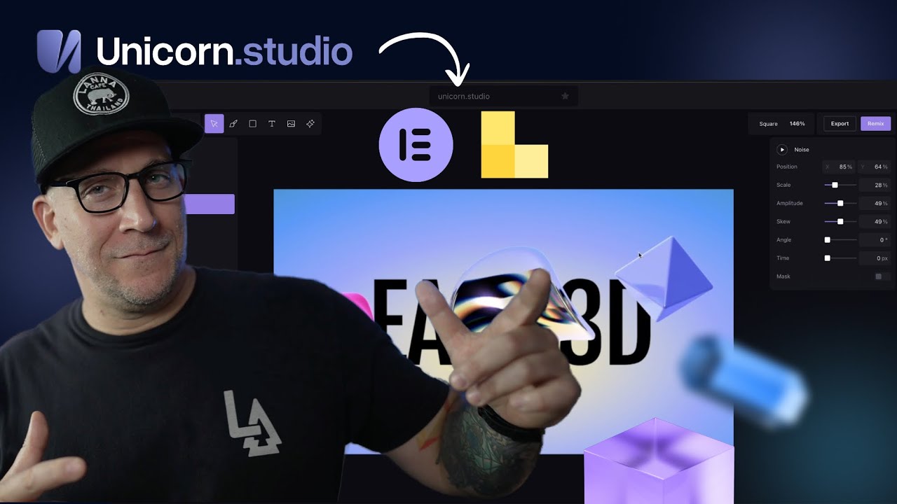 Outline Video The Future of Web Design? Unicorn Studio with Elementor & Bricks Builder