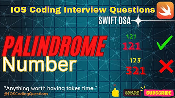 Palindrome Number - Leetcode 9 - Swift#dsa #palindrome #number #swift #coding#programming #ios