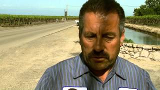KMPH FOX 26 CAR INTO CANAL 050112