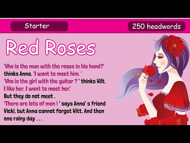 Learn English by Story Level 0 | Red Roses | Love Story - YouTube