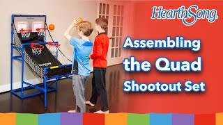 How to Assemble HearthSong’s Quad Shootout Folding Basketball Set