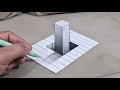 3d drawing on paper for beginners easy