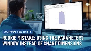 Rookie Mistakes in SOLIDWORKS: Using the Parameters Window Instead of Smart Dimensions by TriMech Tech Tips Channel 406 views 13 days ago 2 minutes, 39 seconds