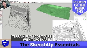 Creating Terrain in SketchUp from Contours with Toposhaper - SketchUp Extension of the Week #45