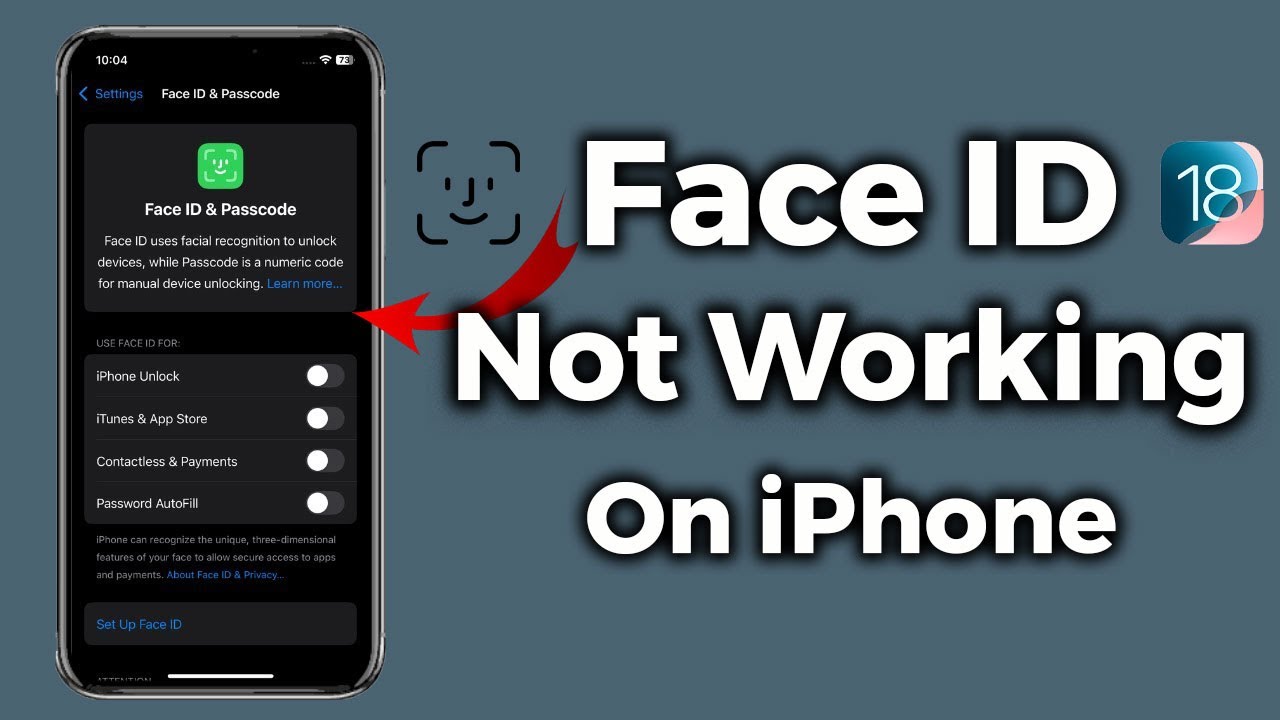 Face ID Not Working On iPhone After iOS 18 Update | Apple info - YouTube