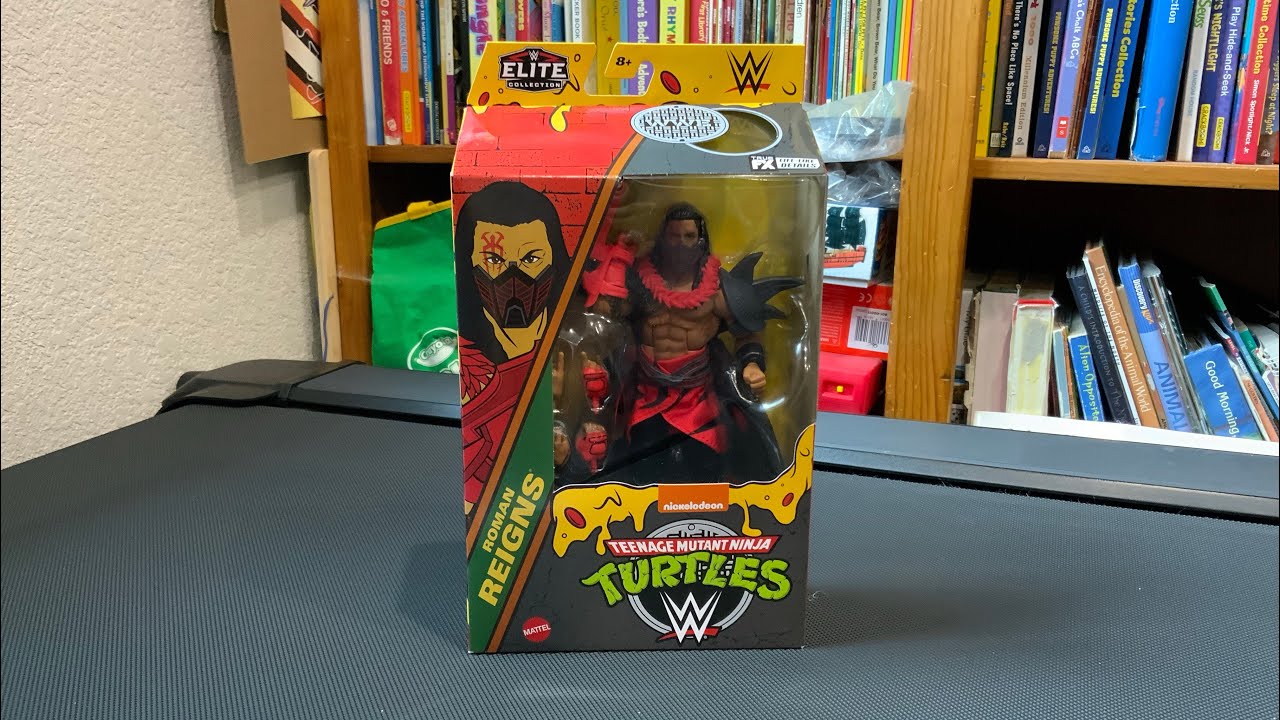 WWE ELITE TMNT CROSSOVER ROMAN REIGNS AS SHREDDER REVIEW! - YouTube