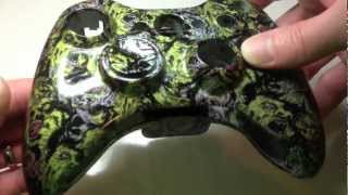 Hydro Dipped Xbox 360 Controller Shell Zombie Faces - Modjunkiez.com